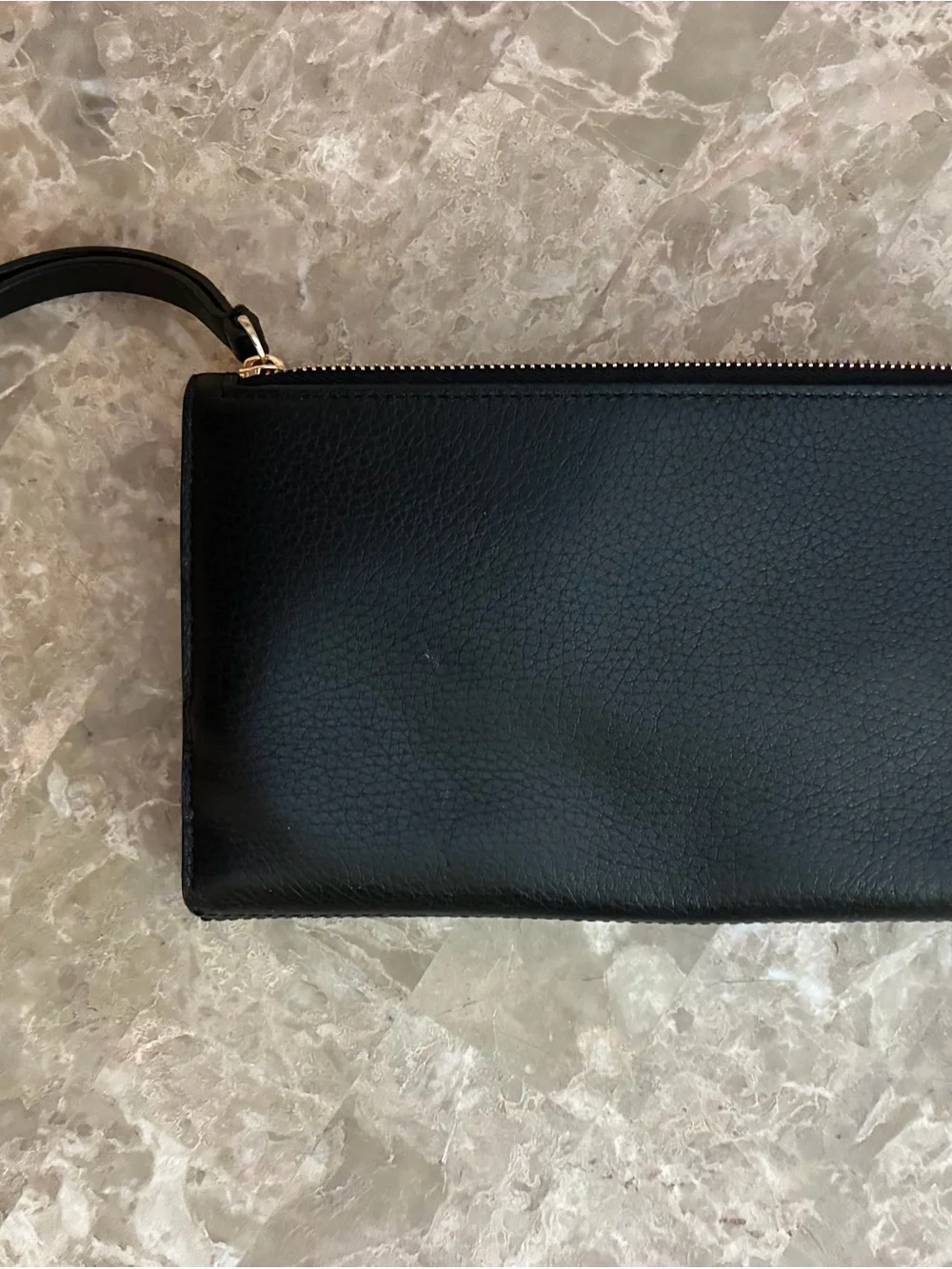 Kate Spade Black Leather Wristlet Wallet